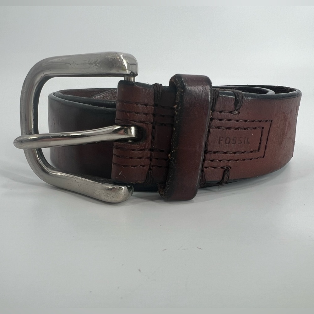 Fossil Brown Leather Casual Men’s Belt‎ 32